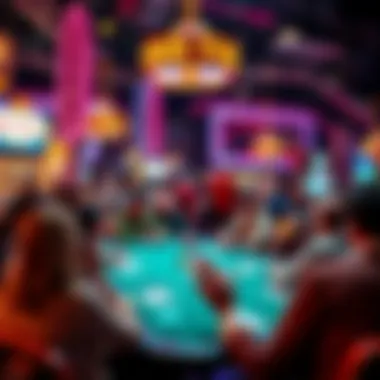 Vibrant Poker Community Atmosphere The vibrant atmosphere of the poker community in Las Vegas