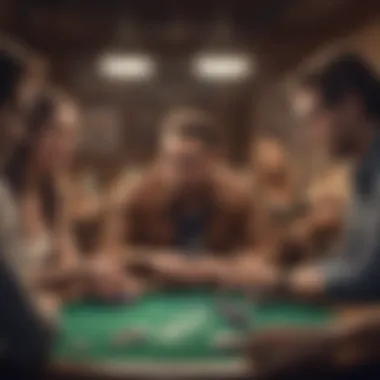 Group of friends virtually playing poker together