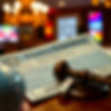 Graphic showing legal documents related to lottery regulations