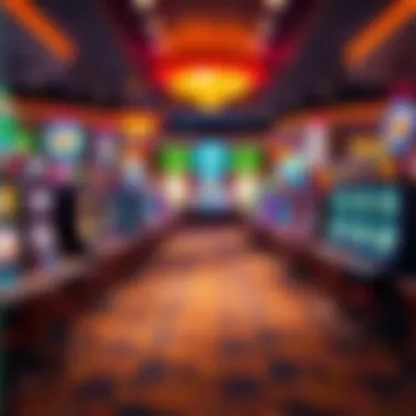 Interior gaming floor filled with various slot machines and tables