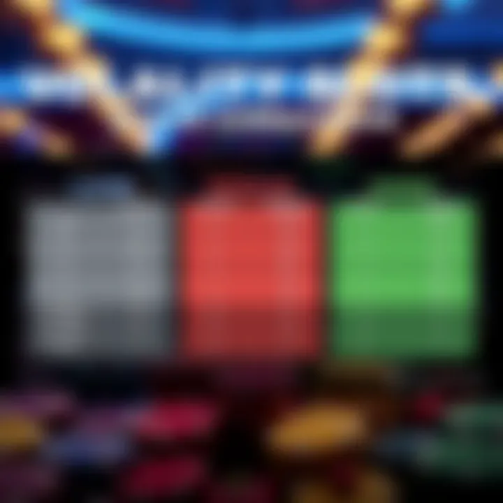 Comparison chart of low, medium, and high volatility slots