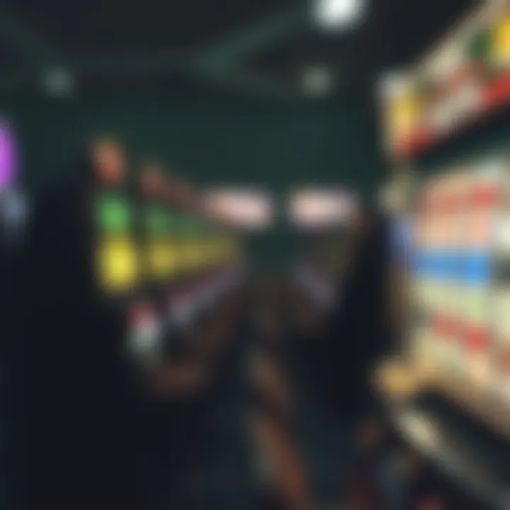 An animated graphic illustrating paylines on a slot machine
