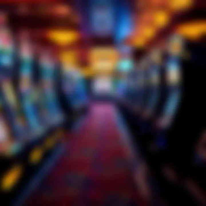 A variety of penny slot games showcased on a casino floor