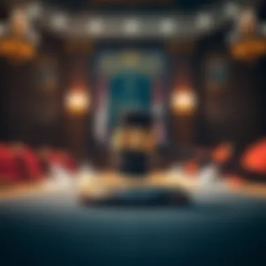 The Courtroom Dynamics A courtroom setting with a focus on a judge's gavel