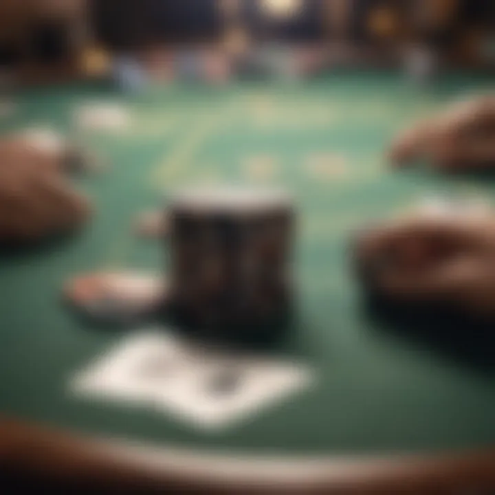 Visual representation of Texas Hold'em poker table layout