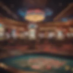 Vibrant casino floor showcasing various gaming options