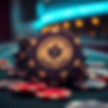 Conceptual representation of high-security measures for casino chips