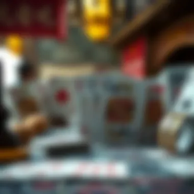 Cultural Card Games Illustration of card games throughout various cultures