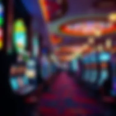 Interior shot of a bustling casino floor showcasing gaming options