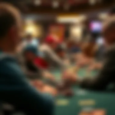 Group of players engaged in a poker game highlighting community interaction