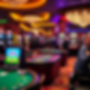 Diverse gaming tables showcasing various games