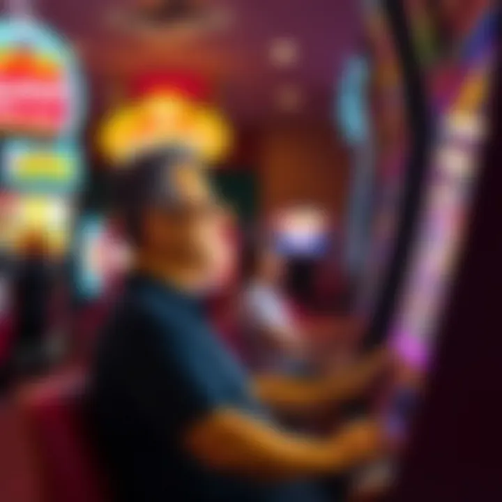 A player enjoying the interactive features of The Simpsons slot game