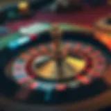 Detailed layout of a roulette wheel showcasing number arrangement