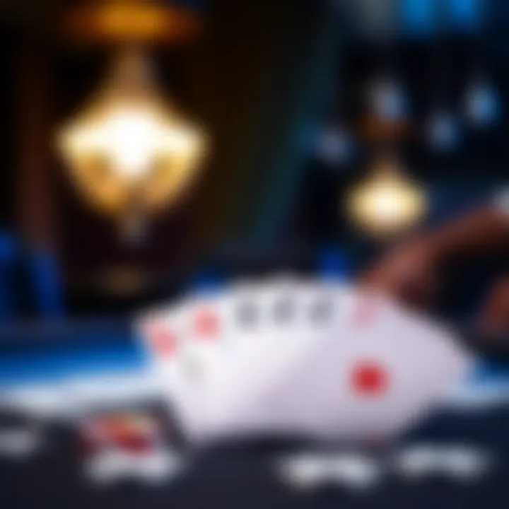 An illustration showcasing various poker hands and their rankings