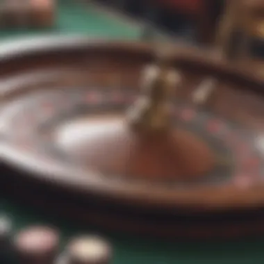 An elegant roulette wheel in action with a dealer