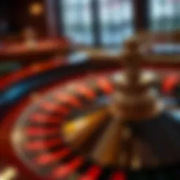 Roulette wheel showcasing American and European styles