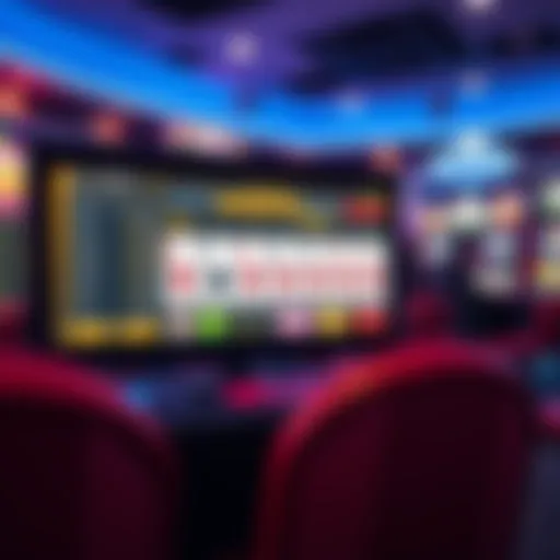 A digital interface showcasing video poker strategy software