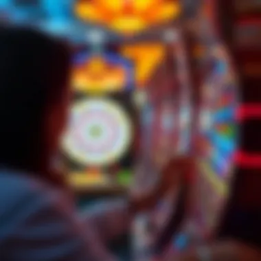 Player engaging with high limit Wheel of Fortune slot